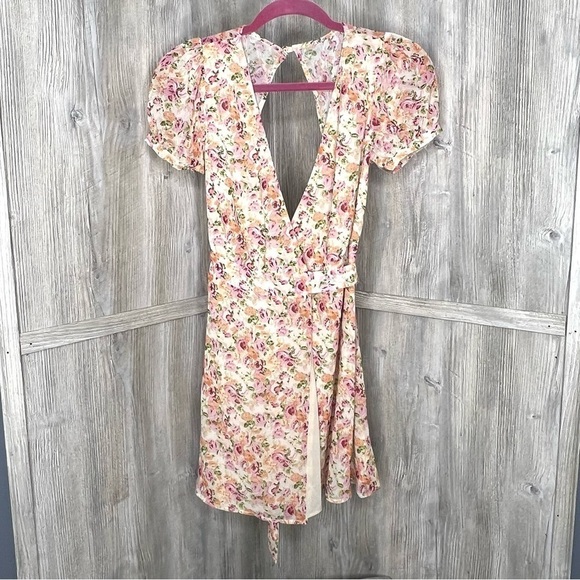 LPA Cutout Floral Wrap Dress - Picture 2 of 7